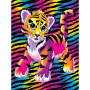 Bébé Tigre Psychédélique - Broderie Diamant Pop Art Diamond Painting