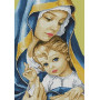 Vierge Marie et Enfant Jésus : Icône Sacrée en Broderie Diamant Diamond Painting