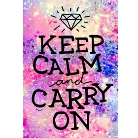 Keep Calm and Diamond Paint: Galaxie Motivante Diamond Painting