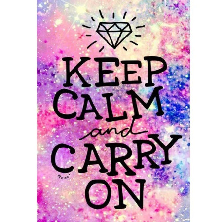 Keep Calm and Diamond Paint: Galaxie Motivante Diamond Painting