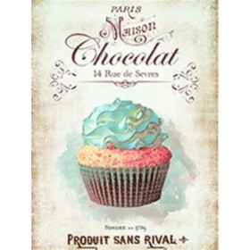 Cupcake Vintage Maison Chocolat Paris Diamond Painting