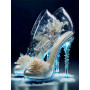 Talons de Cendrillon aux Roses Givrées Diamond Painting
