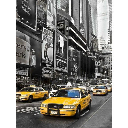 Taxis Jaunes de New York en Broderie Diamant Diamond Painting