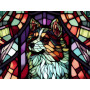 Chien Vitrail aux Couleurs Éclatantes Diamond Painting