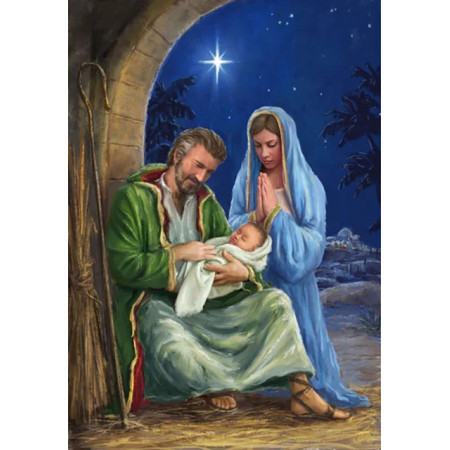 Nativité sous l'Étoile de Bethléem Diamond Painting