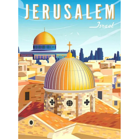 Jérusalem d'Or et de Lumière Diamond Painting