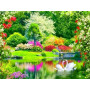Cygnes en Cœur : Romance Florale en Broderie Diamant Diamond Painting