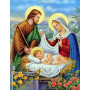 La Sainte Famille sous les Roses Célestes Diamond Painting