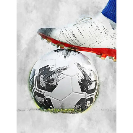 Chaussure de Foot sur Ballon Diamond Painting