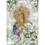 Vierge Marie Sacrée aux Perles d'Or Diamond Painting