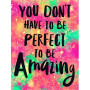 Citation Motivante 'You Don't Have to Be Perfect to Be Amazing' sur Fond Cosmique Psychédélique Diamond Painting
