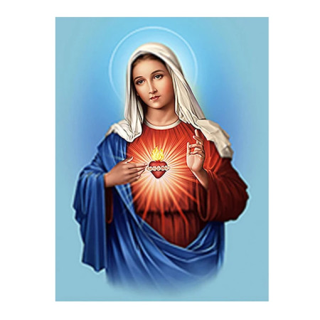 Vierge Marie au Cœur Immaculé Diamond Painting