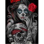 Calavera aux Yeux Bleus Diamond Painting