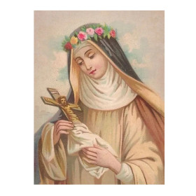 Sainte Couronnée de Fleurs Diamond Painting