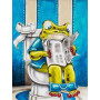 Grenouille Toilette Humoristique Diamond Painting