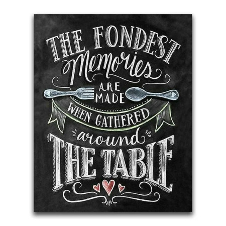 Les plus beaux souvenirs autour de la table Diamond Painting