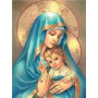 Vierge Marie et Enfant Jésus en Broderie Diamant Diamond Painting