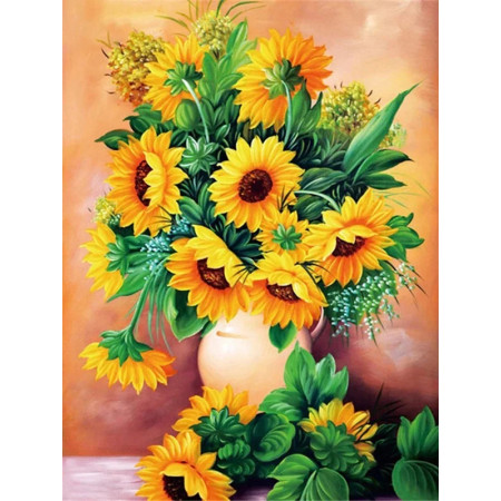 Bouquet de Tournesols Éclatants Diamond Painting