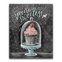Cupcake à la Fraise sous Cloche Diamond Painting