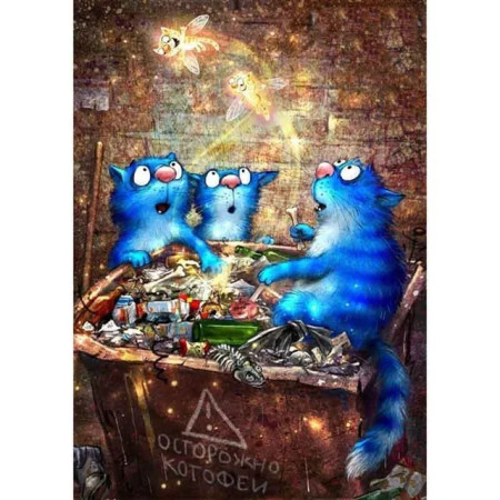 Chats des Étoiles et Lucioles Magiques Diamond Painting