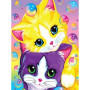 Duo de Chatons Arc-en-Ciel Diamond Painting