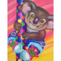 Koala Rock'n'Roll aux Couleurs de l'Arc-en-Ciel Diamond Painting