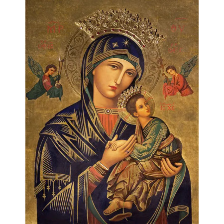 Vierge Marie et Enfant Jésus en Broderie Diamant Byzantine Diamond Painting