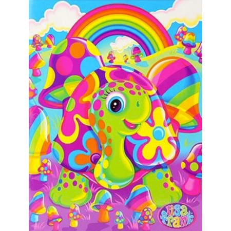 Tortue Arc-en-Ciel et Champignons Magiques Diamond Painting