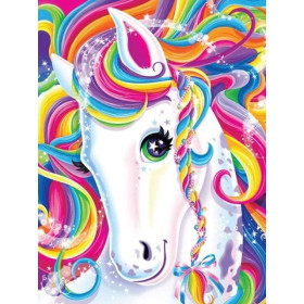 Licorne Arc-en-Ciel Souriante Diamond Painting