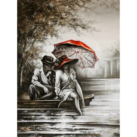 Amour sous la Pluie Diamond Painting