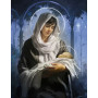 Vierge Marie et Enfant Jésus sous l'Étoile Diamond Painting