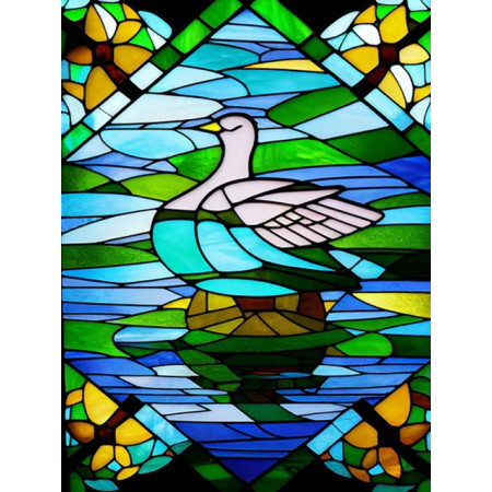 Canard Vitrail aux Mille Couleurs Diamond Painting