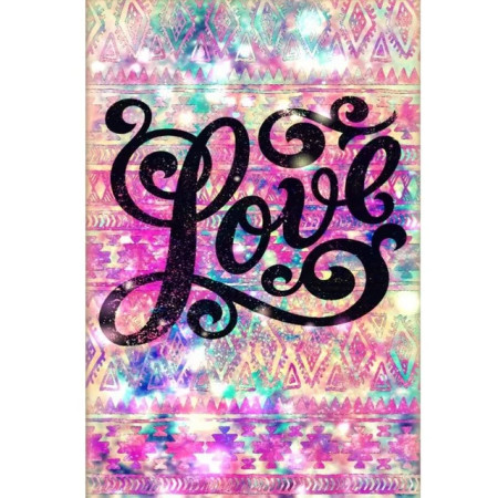Love Psychédélique aux Éclats de Couleurs Diamond Painting