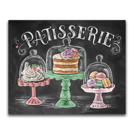 Vitrine de Pâtisserie sous Cloche Diamond Painting
