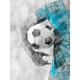 Main de Footballeur au Cœur du Jeu Diamond Painting