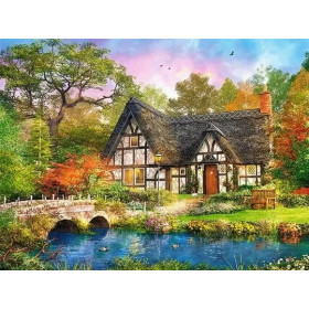 Cottage Anglais aux Canards Diamond Painting