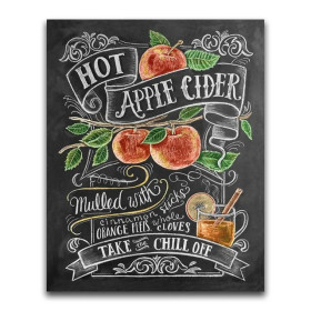 Cidre Chaud aux Pommes d'Automne Diamond Painting