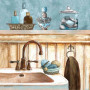 Salle de Bain Rustique aux Flacons de Parfum Diamond Painting