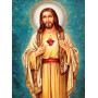 Sacré-Cœur de Jésus en Broderie Diamant Diamond Painting