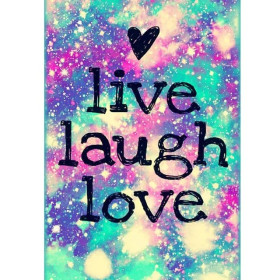 Live Laugh Love Galactique Diamond Painting