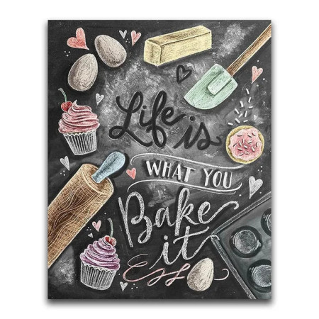 La Vie en Pâtisserie : Tableau Broderie Diamant Diamond Painting