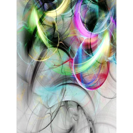 Fractales Lumineuses : Danse d'Arabesques Diamond Painting