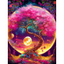 Arbre Rêveur aux Lunes Jumelles Diamond Painting