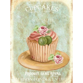 Cupcake Vintage à la Rose Diamond Painting