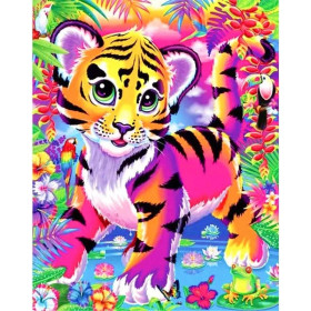 Bébé Tigre Fantastique dans la Jungle Enchantée Diamond Painting