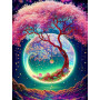 Arbre Fantastique aux Fleurs Lumineuses Diamond Painting