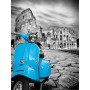 Vespa Romaine : Sélectivité Chromatique Diamond Painting