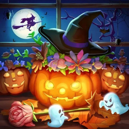 Fête d'Halloween Enchantée Diamond Painting