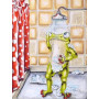 Grenouille Doucheuse aux Baies Rouges Diamond Painting