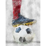 Jambe de Footballeur Aquarelle Diamond Painting